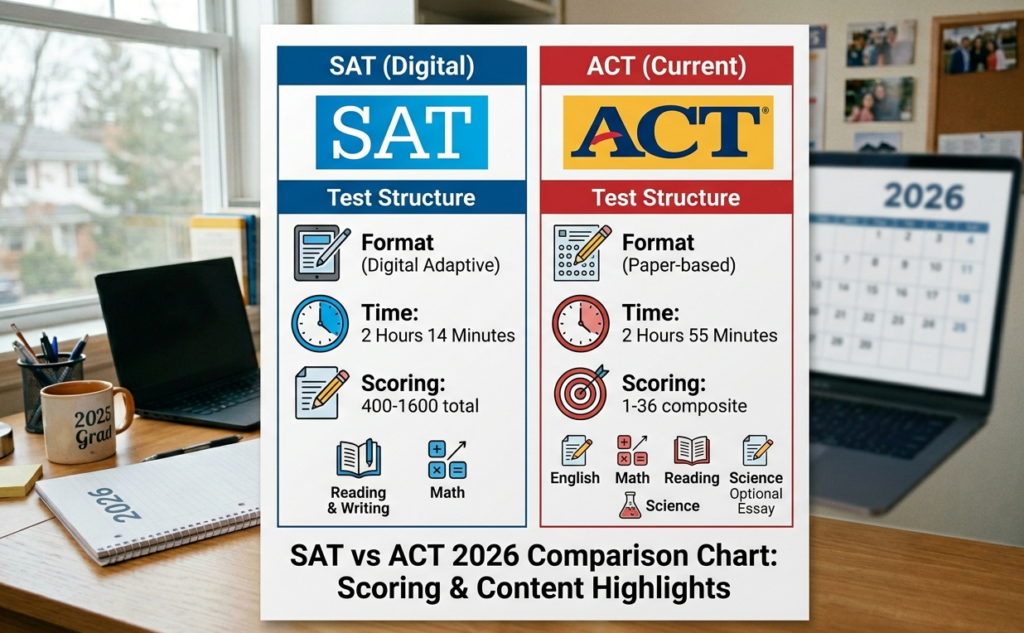 SAT vs. ACT in 2026: Which Test Is Right for Your Child?
