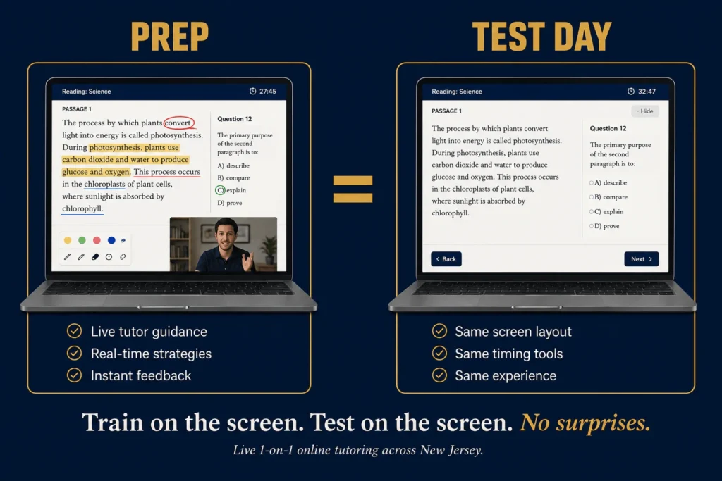 Why online tutoring fits the digital SAT: prep on screen for a test taken on screen